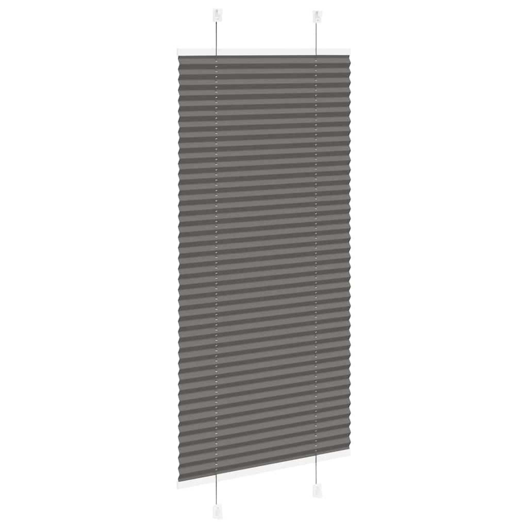 Voir la diapositive 4 : VIDAXL Store plisse noir 65x100 cm largeur du tissu 64,4 cm polyester