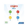 Voir la diapositive 2 : Geomag Blocs magnétiques - GEOMAG - Set créatif - 16 pieces - Éducatif - Plastique recyclé - Des 12 mois