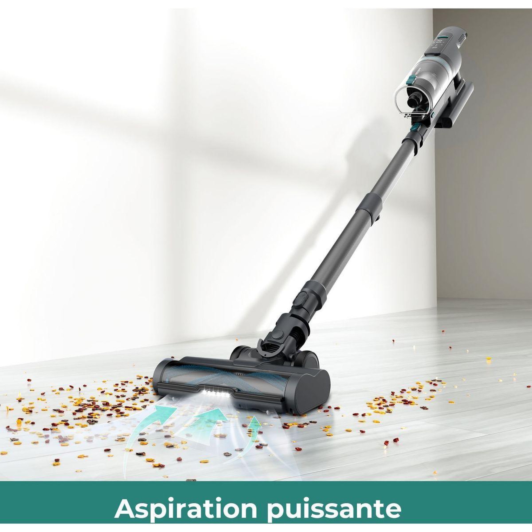 Voir la diapositive 3 : ESSENTIEL B Aspirateur balai evcsk500 easy tech zero dust