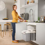 Voir la diapositive 2 : HAILO Poubelle de cuisine tri sélectif 2 bacs encastrable 30L (14+14) Hailo Multi-Box Duo L