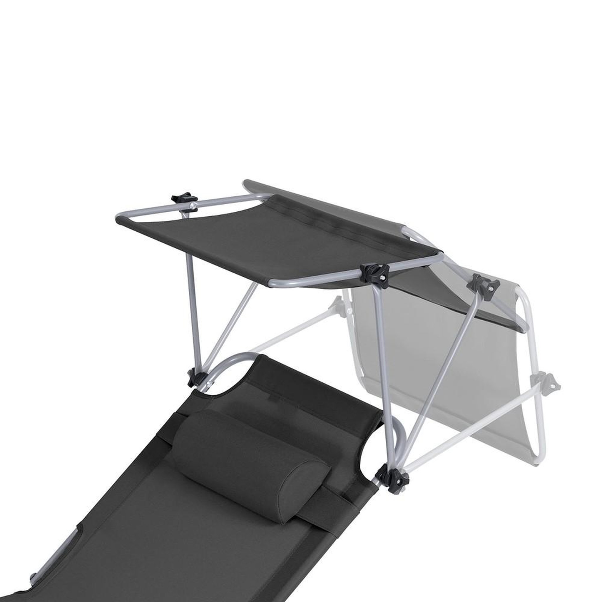 Voir la diapositive 6 : SOBUY SoBuy - Chaise Longue Réglable Pare-Soleil - Fonctionnel - OGS48
