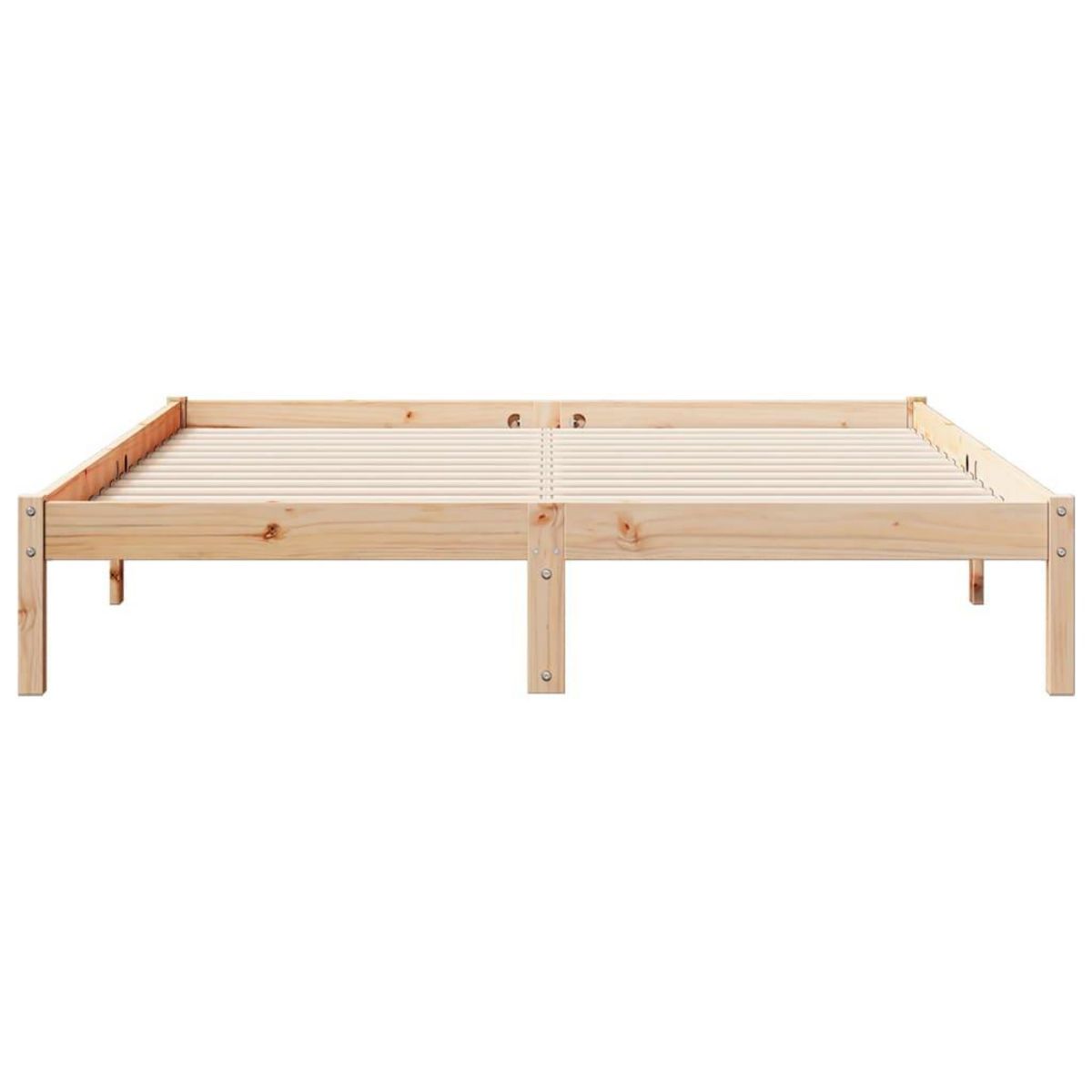 VIDAXL Cadre de lit extra long sans matelas 160x220 cm bois massif pin