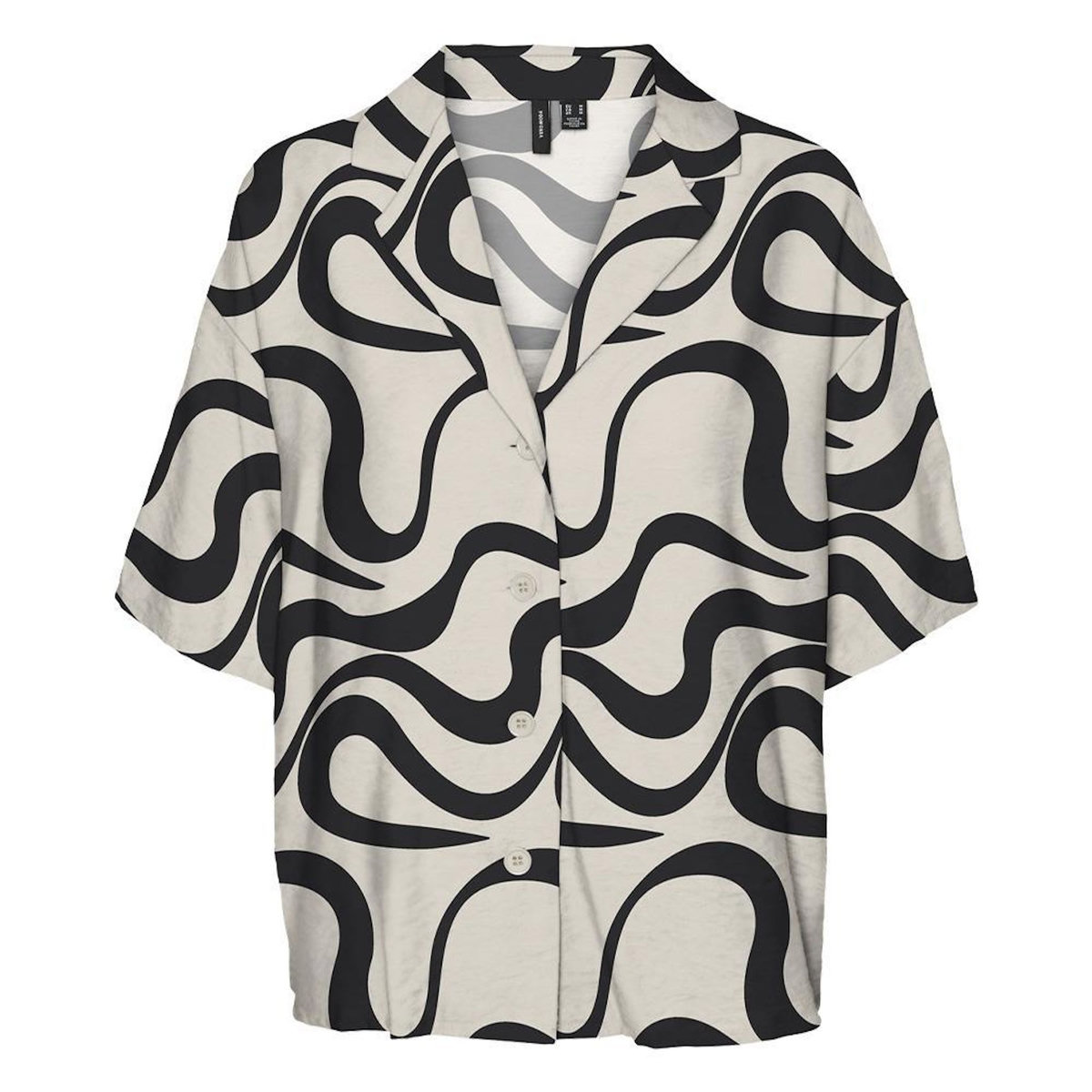 Vero Moda Chemise Noir/Blanc Femme Vero Moda Lea 2/4