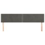 Voir la diapositive 3 : VIDAXL Tetes de lit 2 pcs Gris fonce 80x5x78/88 cm Velours
