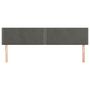 Voir la diapositive 3 : VIDAXL Tetes de lit 2 pcs Gris fonce 80x5x78/88 cm Velours