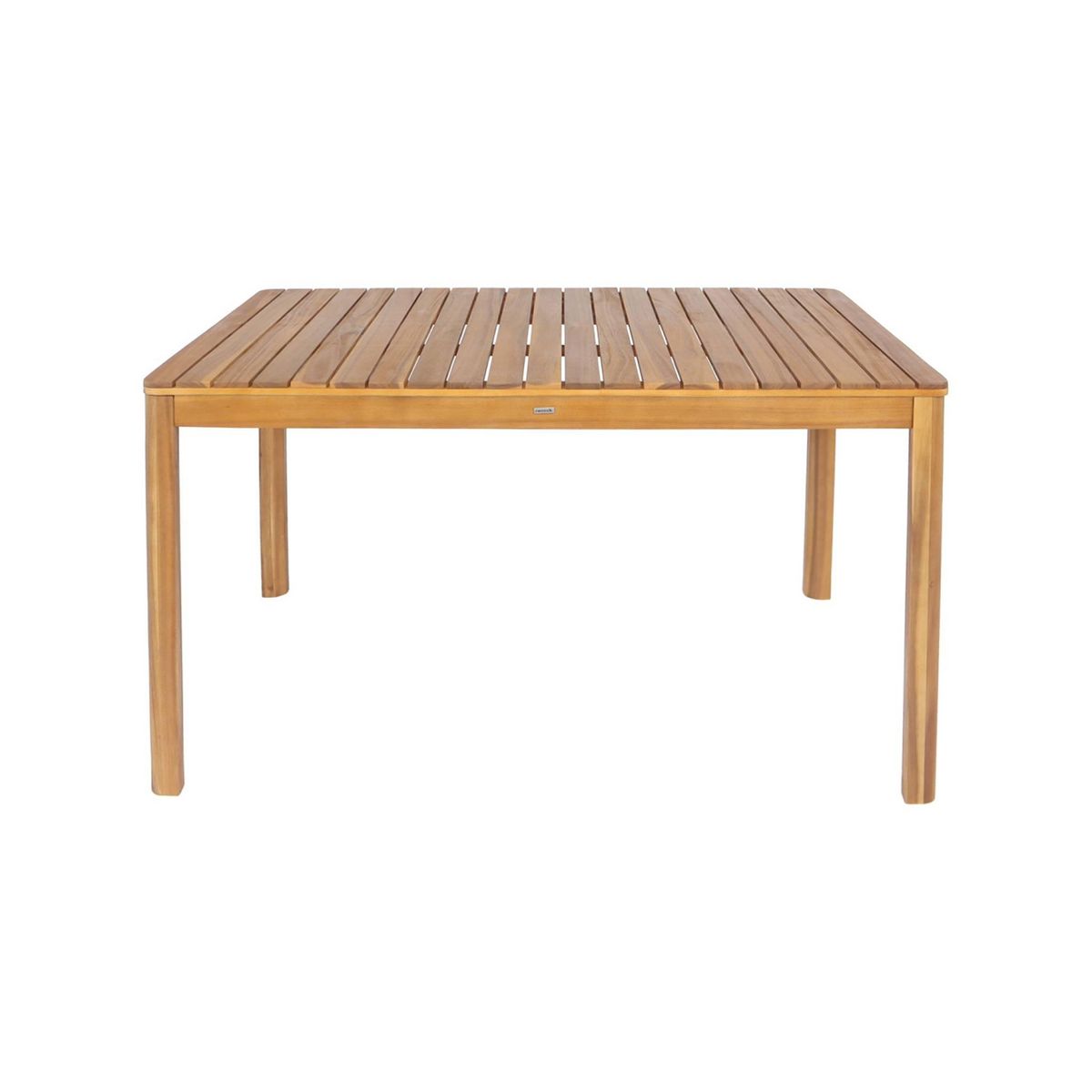 SWEEEK Table de jardin SENORA acacia avec coins arrondis, 6 places, 120 x 80 x 75 cm