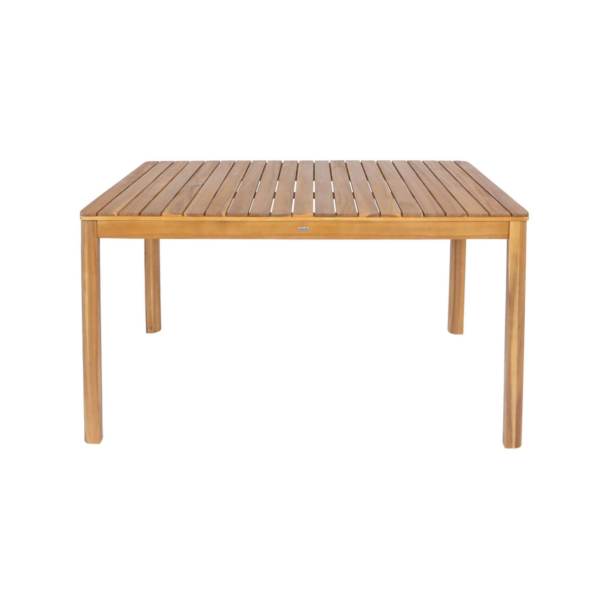 SWEEEK Table de jardin SENORA acacia avec coins arrondis, 6 places, 120 x 80 x 75 cm