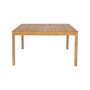 Voir la diapositive 4 : SWEEEK Table de jardin SENORA acacia avec coins arrondis, 6 places, 120 x 80 x 75 cm