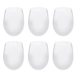 SECRET DE GOURMET Lot de 6 Gobelets Bas  Givrés  54cl Transparent