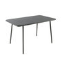 Voir la diapositive 1 : CONCEPT USINE Table de jardin 4 à 6 places 120cm gris foncé BERGAME