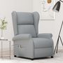 Voir la diapositive 1 : VIDAXL Fauteuil inclinable electrique a oreilles gris clair tissu