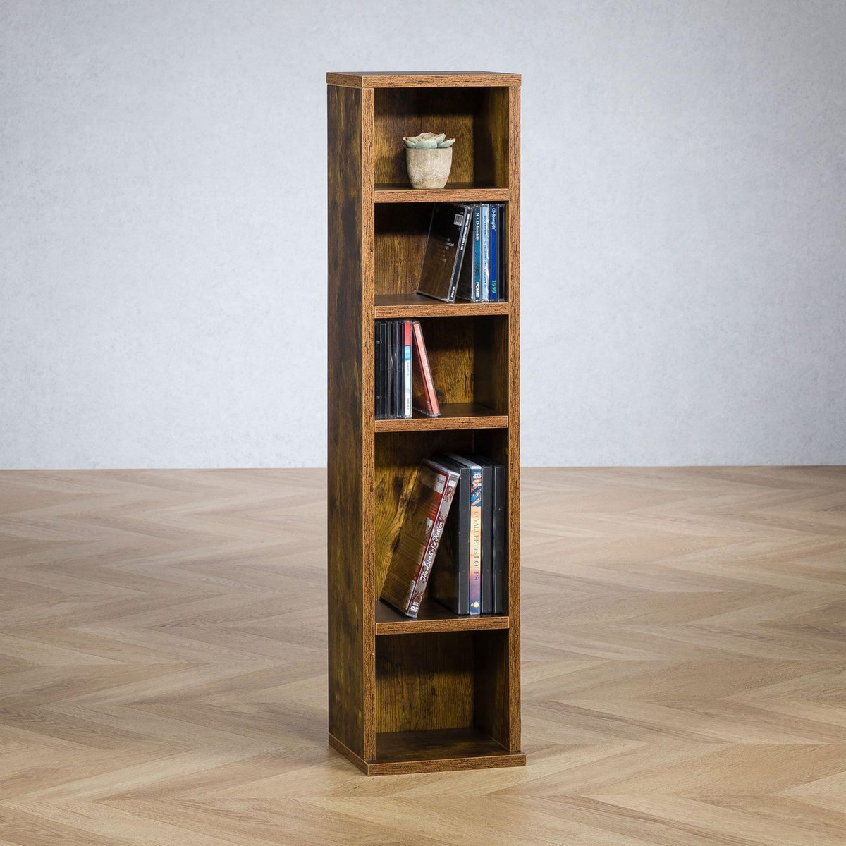 IDIMEX Étagère pour CD et DVD MELODIE, en bois