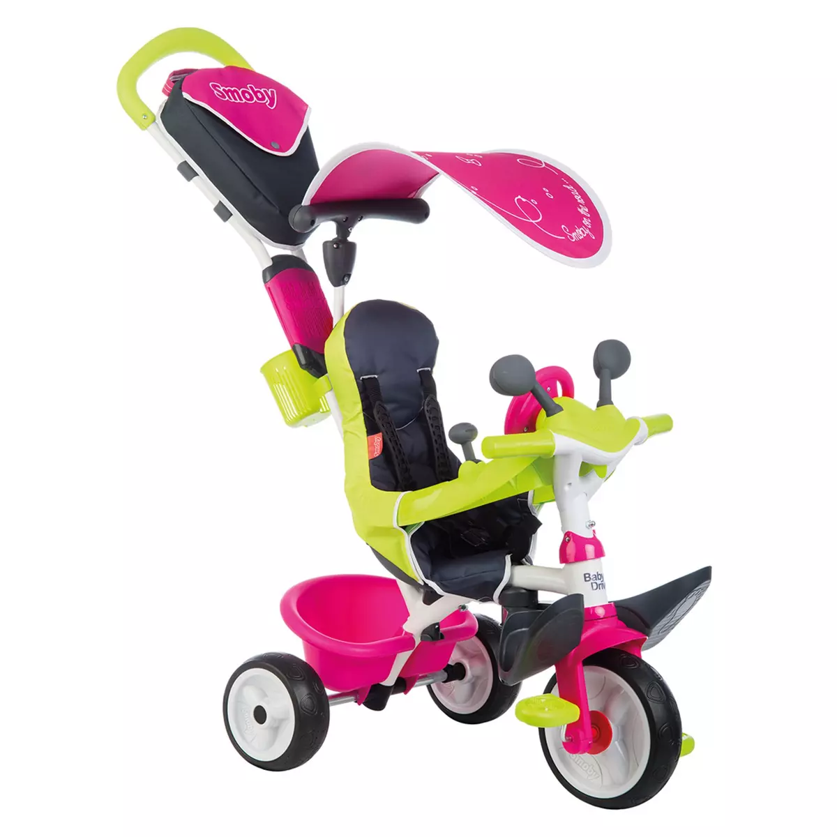 SMOBY Tricycle baby driver confort rose 