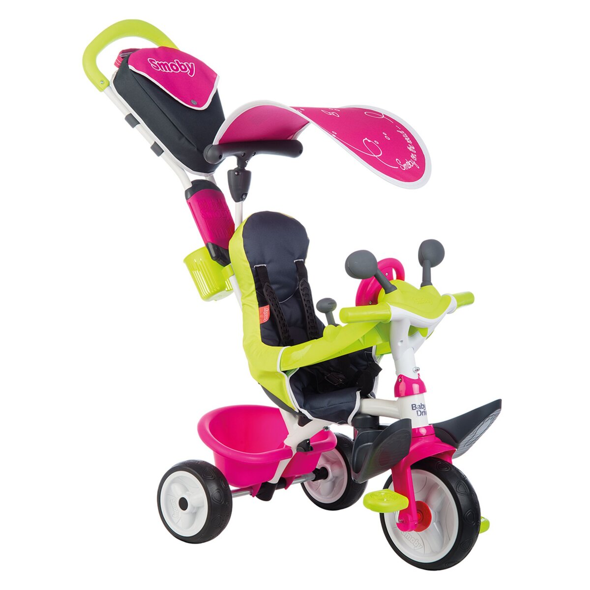 SMOBY Tricycle baby driver confort rose 