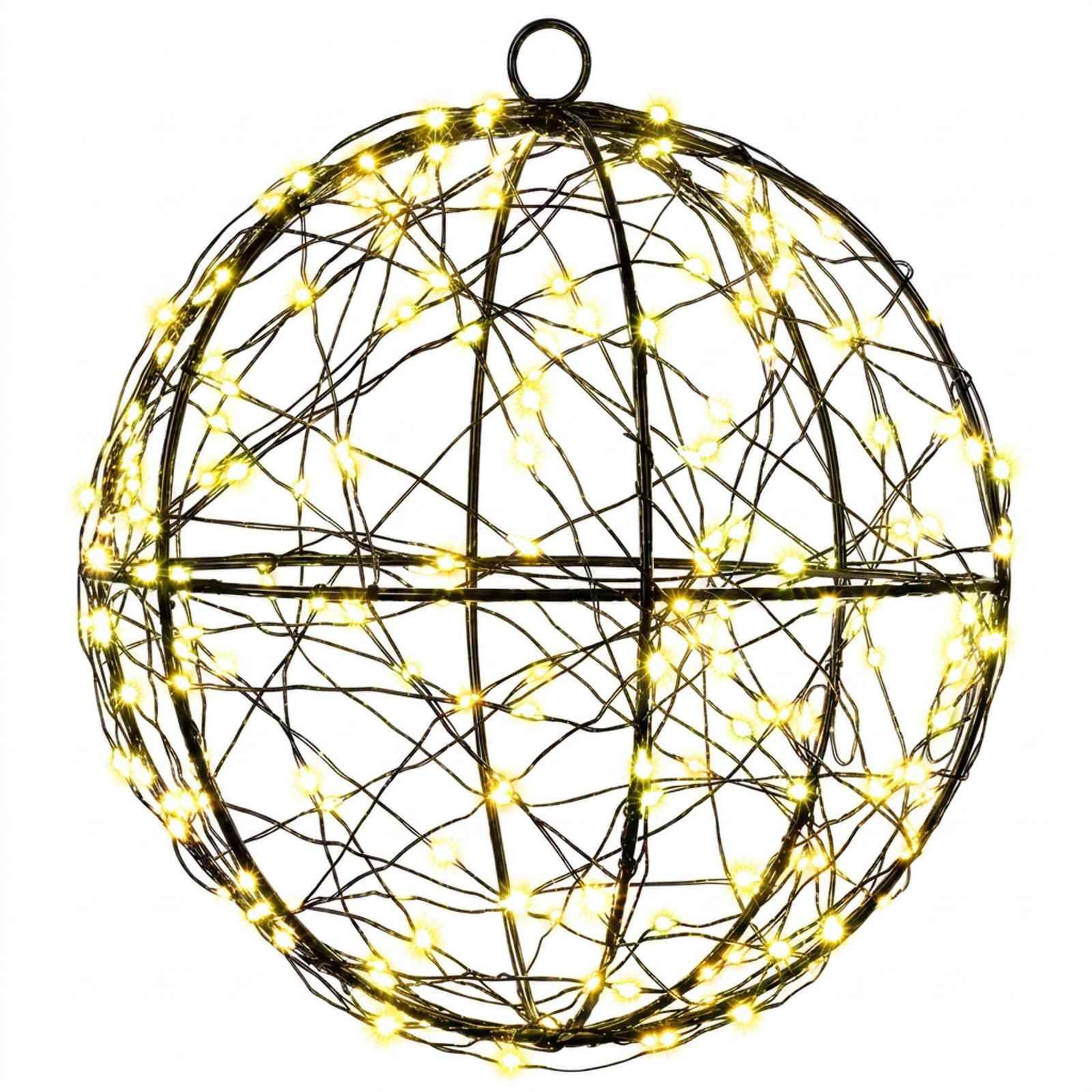 VIDAXL Lumiere de finial de Noël 200 LED Blanc chaud Ø 20 x 22 cm