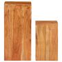 Voir la diapositive 2 : VIDAXL Supports pour plantes 2 pcs bois d'acacia massif