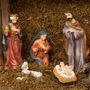 Voir la diapositive 3 : FEERIC LIGHT & CHRISTMAS Crèche de Noël 8 santons