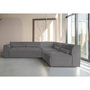 Voir la diapositive 4 : BEST MOBILIER Felix - canapé modulable d'angle droit 5 places en tissu texturé