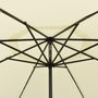 Voir la diapositive 4 : VIDAXL Parasol de jardin avec lumieres LED et mat en metal 400cm sable