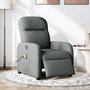 Voir la diapositive 2 : VIDAXL Fauteuil inclinable de massage electrique gris fonce tissu