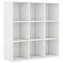 Voir la diapositive 2 : VIDAXL Bibliotheque blanc 98x29x97,5 cm bois d'ingenierie