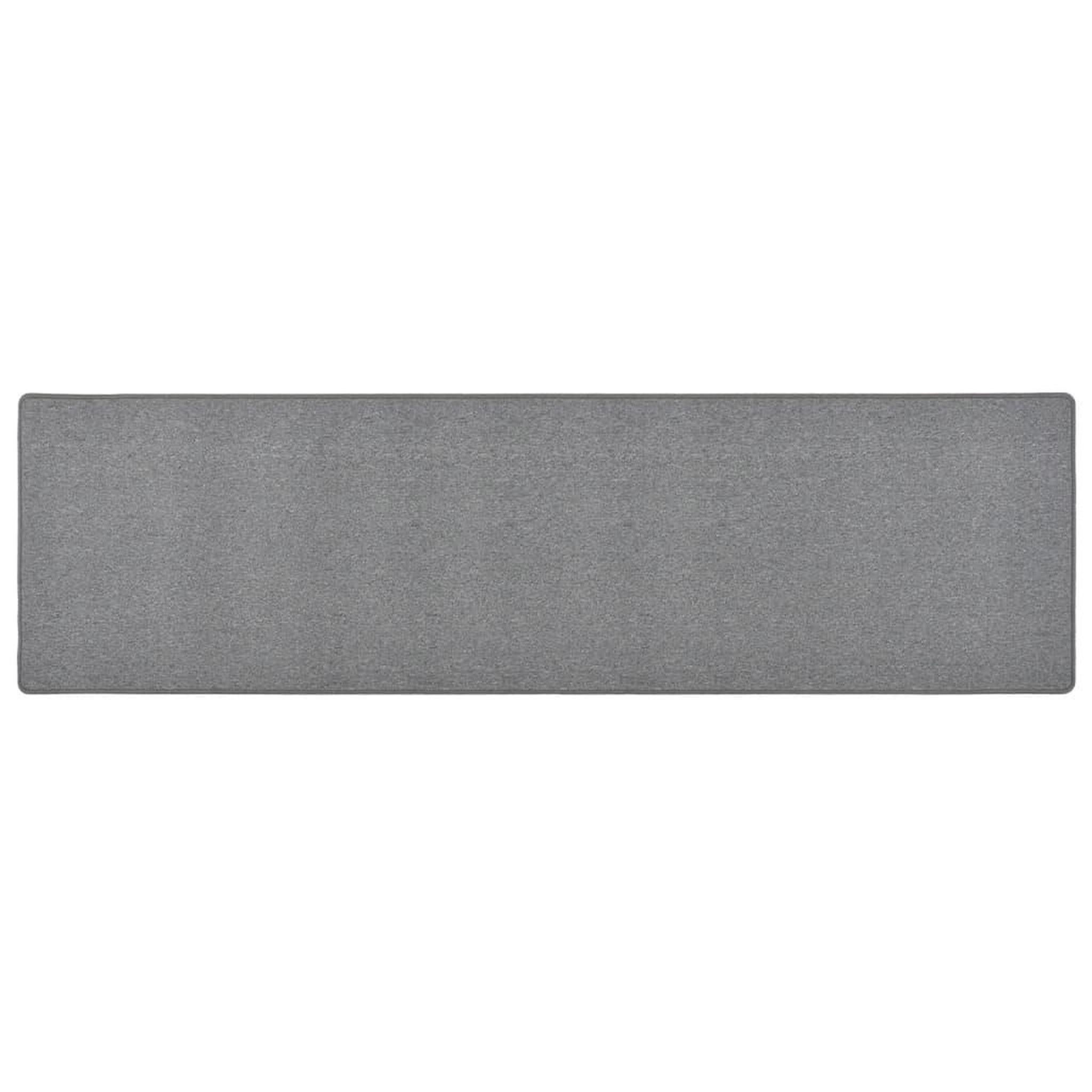 VIDAXL Tapis de couloir Gris fonce 50x200 cm