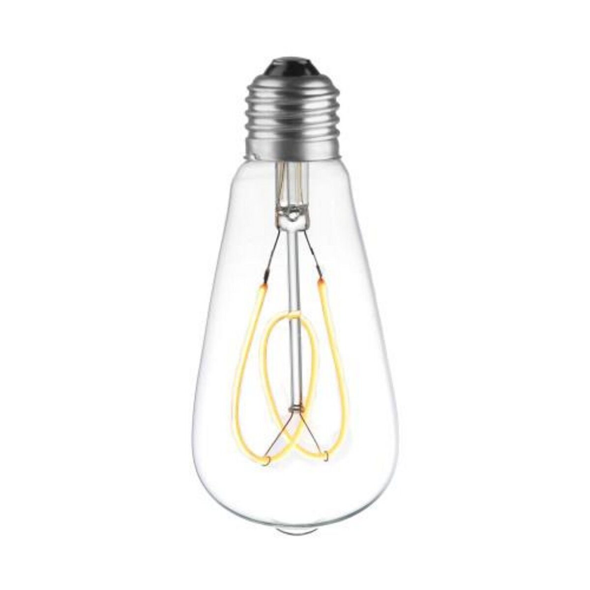 Ampoule Lampe C35 E14 '' Coup de vent'' Led Filament droit 4W