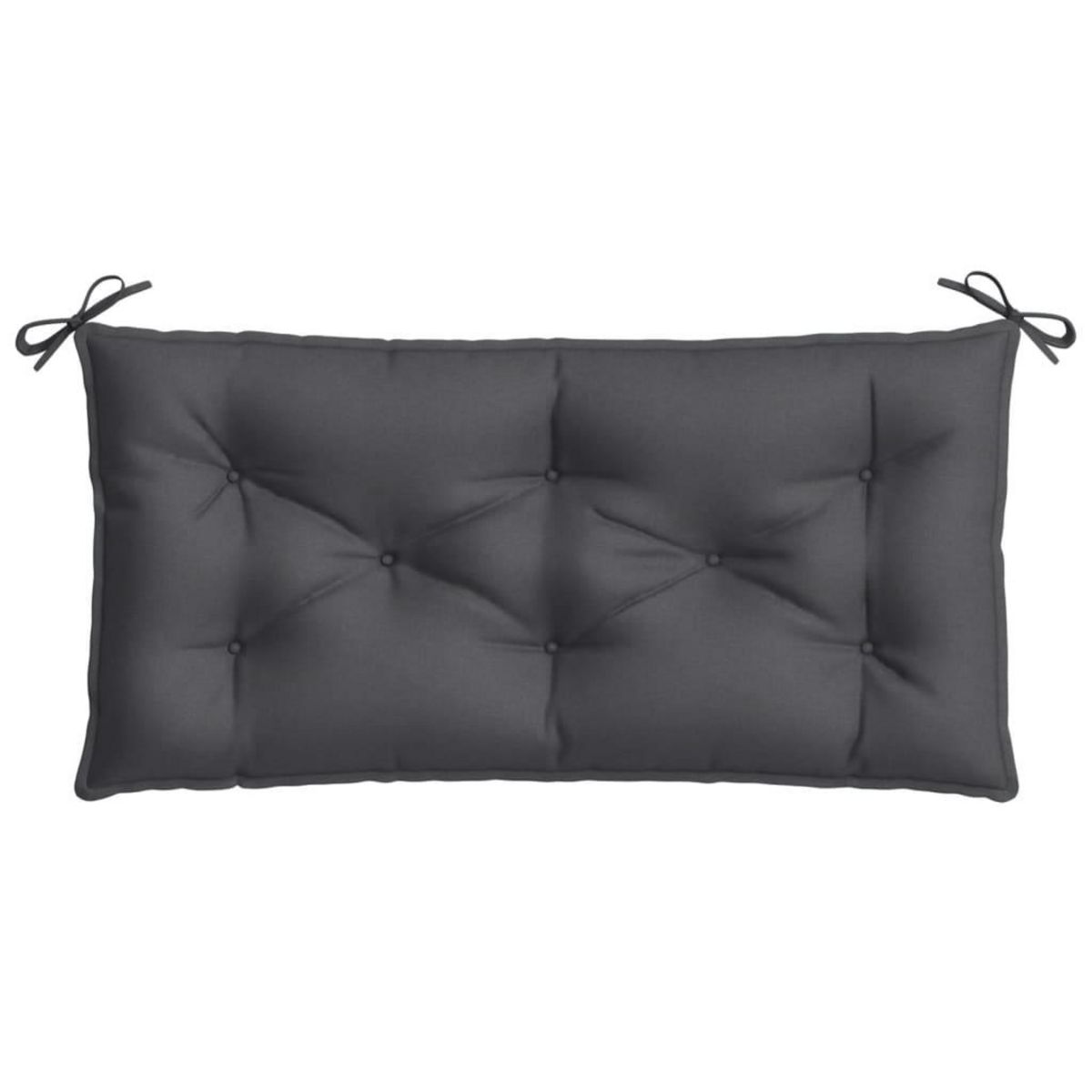VIDAXL Coussin de banc de jardin anthracite melange 100x50x7 cm tissu