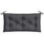 Voir la diapositive 4 : VIDAXL Coussin de banc de jardin anthracite melange 100x50x7 cm tissu