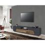 Voir la diapositive 5 : Meuble TV moderne 4 portes 2 tiroirs L220cm SORRENTE