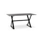 Voir la diapositive 1 : Paris Prix Table Design en Verre  Trinidad  160cm Noir