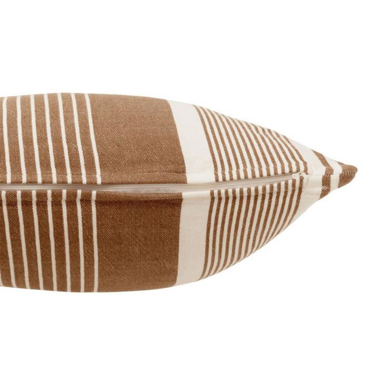 Paris Prix Coussin Déco Rayures  Mik  50x50cm Marron