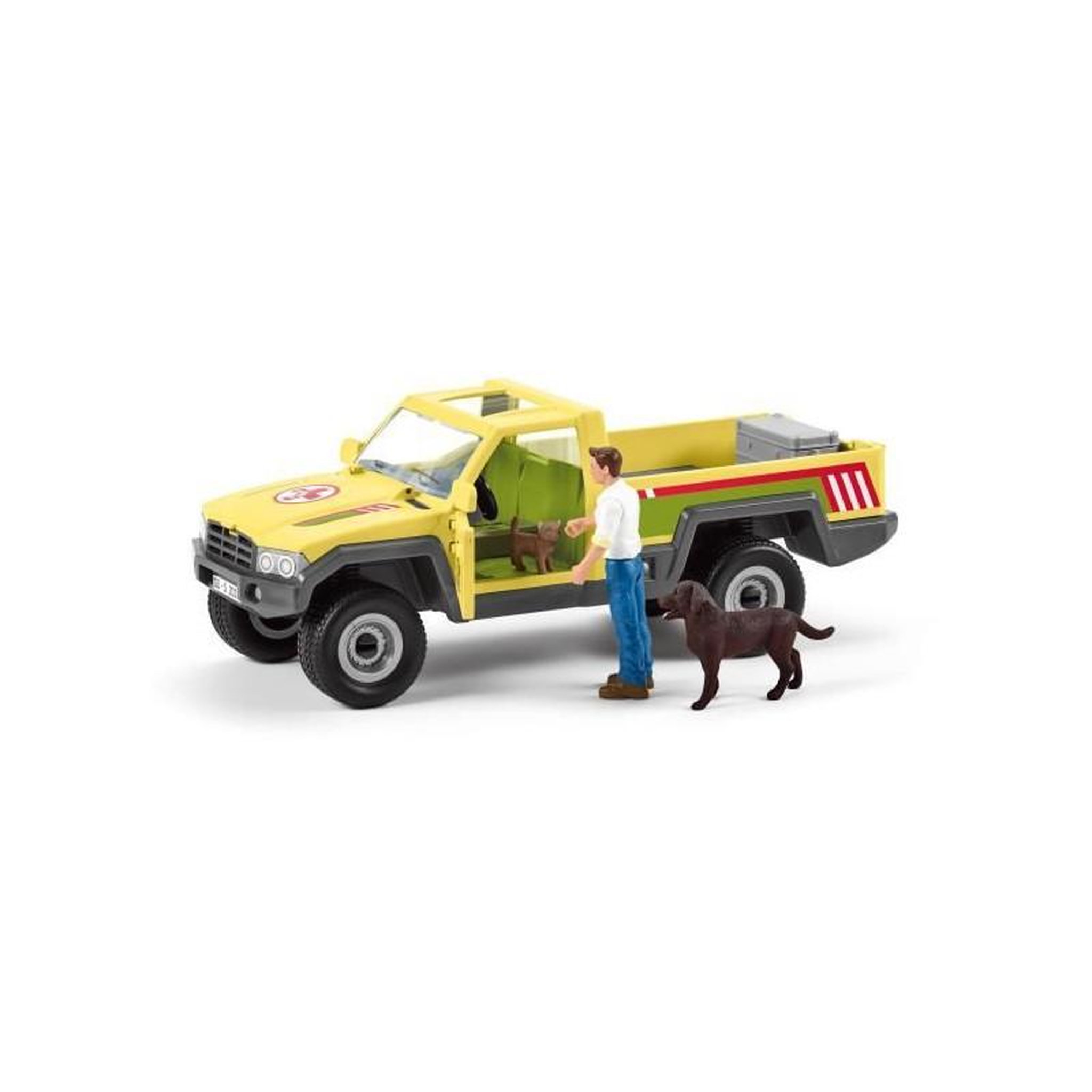 Voir la diapositive 6 : Schleich Coffret Visite du Vétérinaire a la ferme 12 Pieces - Avec Animaux de la Ferme, Véhicule et Vétérinaire - SCHLEICH - 42503 F
