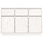 Voir la diapositive 3 : VIDAXL Buffet blanc 110x34x75 cm bois massif de pin