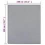 Voir la diapositive 6 : VIDAXL Drap-housse Jersey Gris 140x200 cm Coton