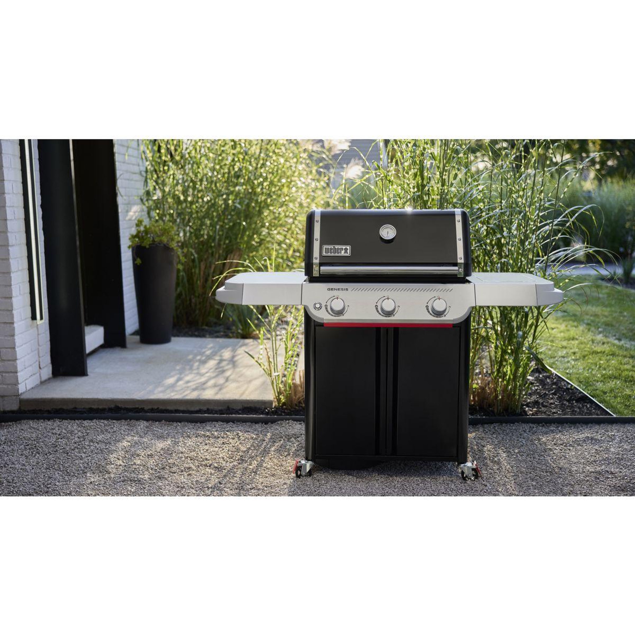 Voir la diapositive 4 : Weber Barbecue gaz genesis e-315w plancha, sur chariot, 3 brûleurs, surface de cuisson 68 x 48 cm