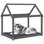 Voir la diapositive 4 : VIDAXL Lit pour chien Gris 111x80x100 cm Bois de pin solide