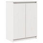 Voir la diapositive 2 : VIDAXL Buffet Blanc 60x36x84 cm Bois de pin massif