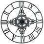 Voir la diapositive 4 : VIDAXL Horloge murale Argente 78 cm Metal