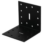 SUKI Equerre acier zingue noire Magnodur 80x80x80, SUKI