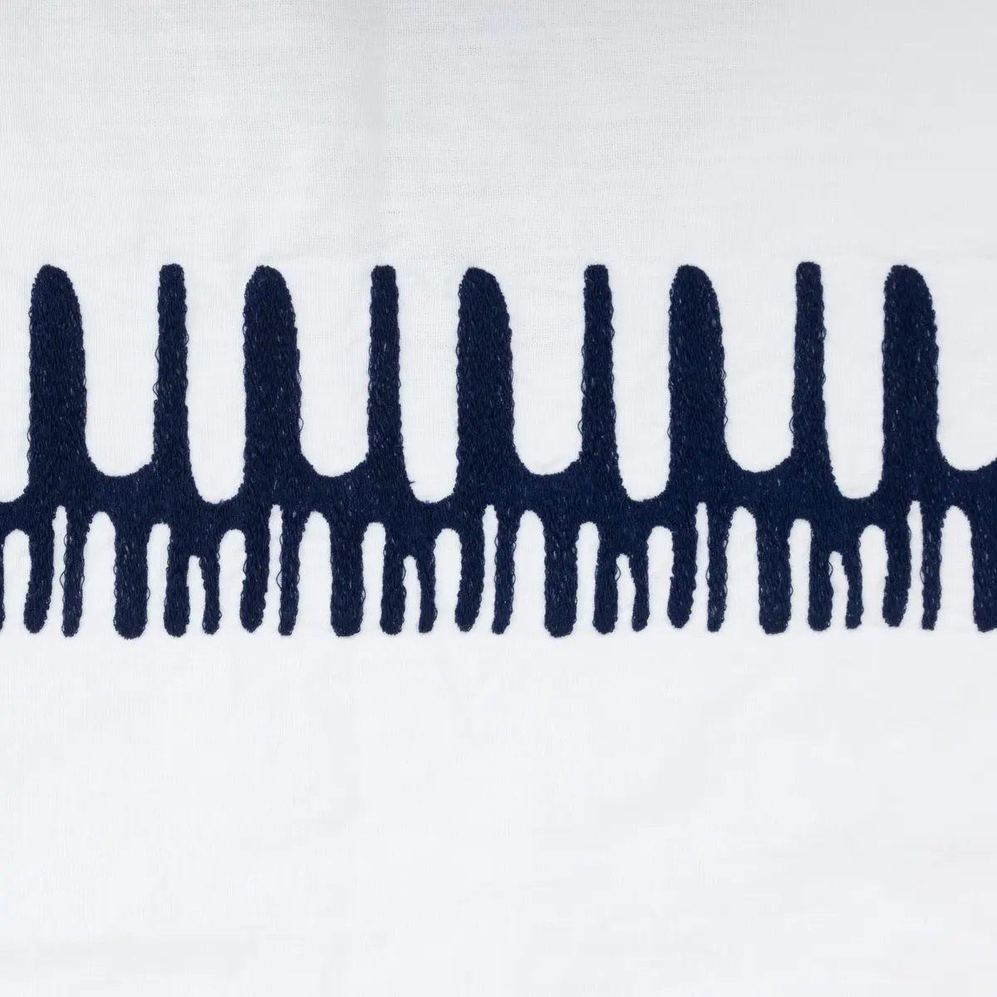 Voir la diapositive 2 : ATMOSPHERA Nappe déco  brodée  150x300cm blanc