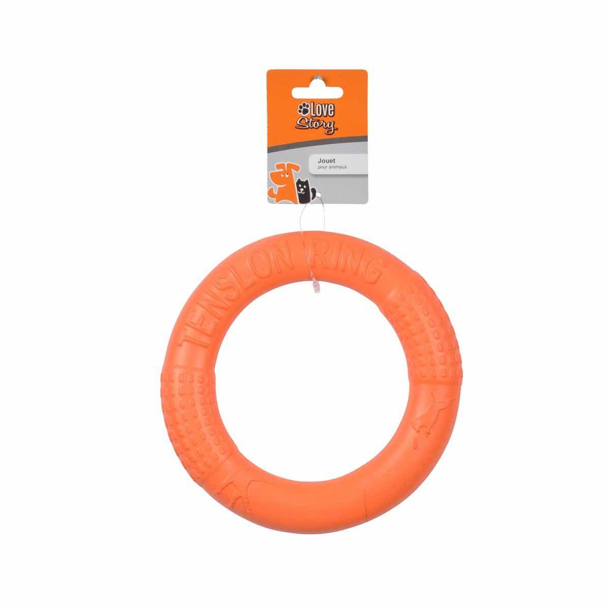 Voir la diapositive 2 : HOMEA Jouet pour chien  anneau eva fitness  17cm orange
