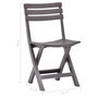 Voir la diapositive 6 : VIDAXL Chaises de jardin pliables lot de 2 Plastique Mocha
