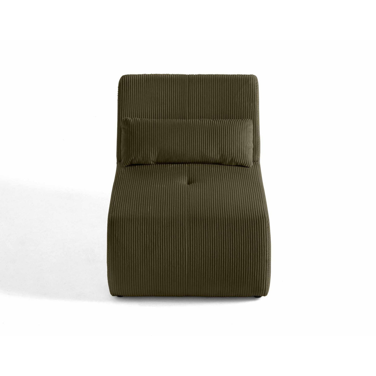 LISA DESIGN Onyx - fauteuil sans accoudoirs - en velours côtelé