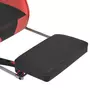 VIDAXL Chaise de bureau inclinable avec repose-pied Rouge