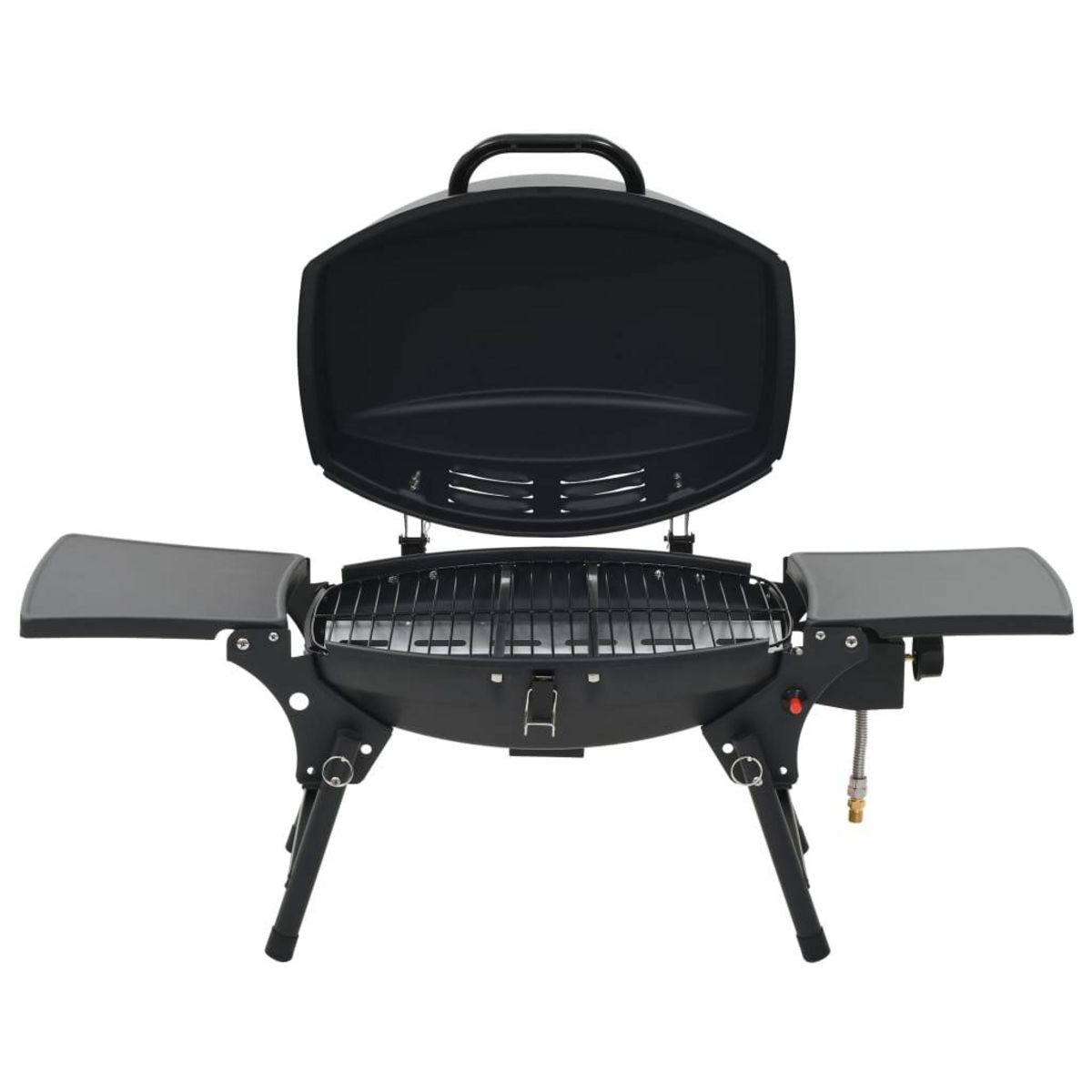 VIDAXL Barbecue a gaz portatif avec zone de cuisson Noir
