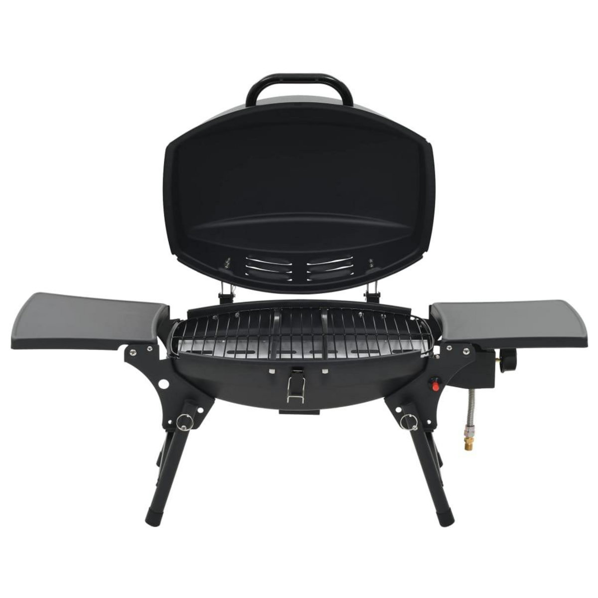 VIDAXL Barbecue a gaz portatif avec zone de cuisson Noir