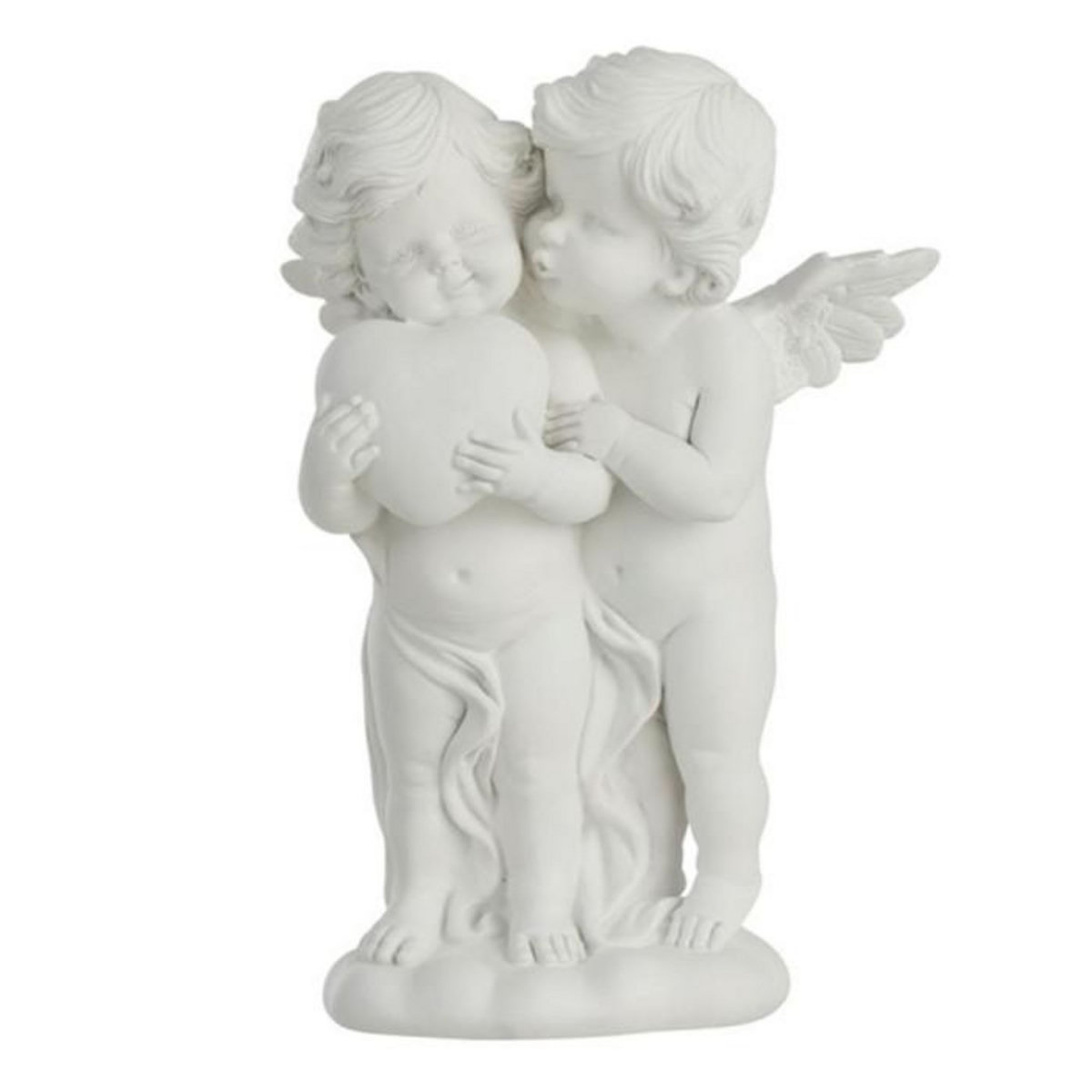 Paris Prix Statuette Déco  Ange Calin  23cm Blanc