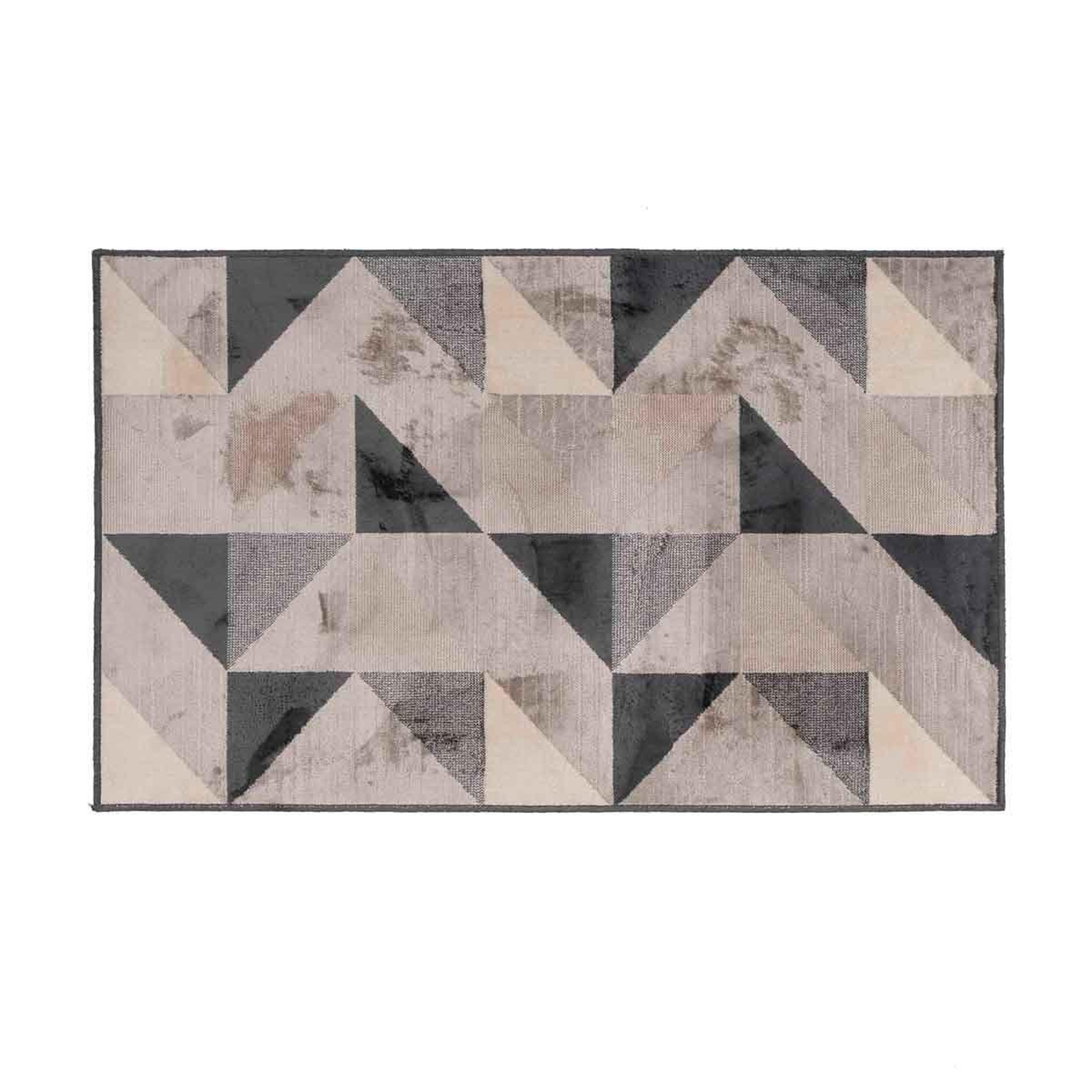 Douceur d'Intérieur Tapis déco tissé  graphic  68x110cm naturel