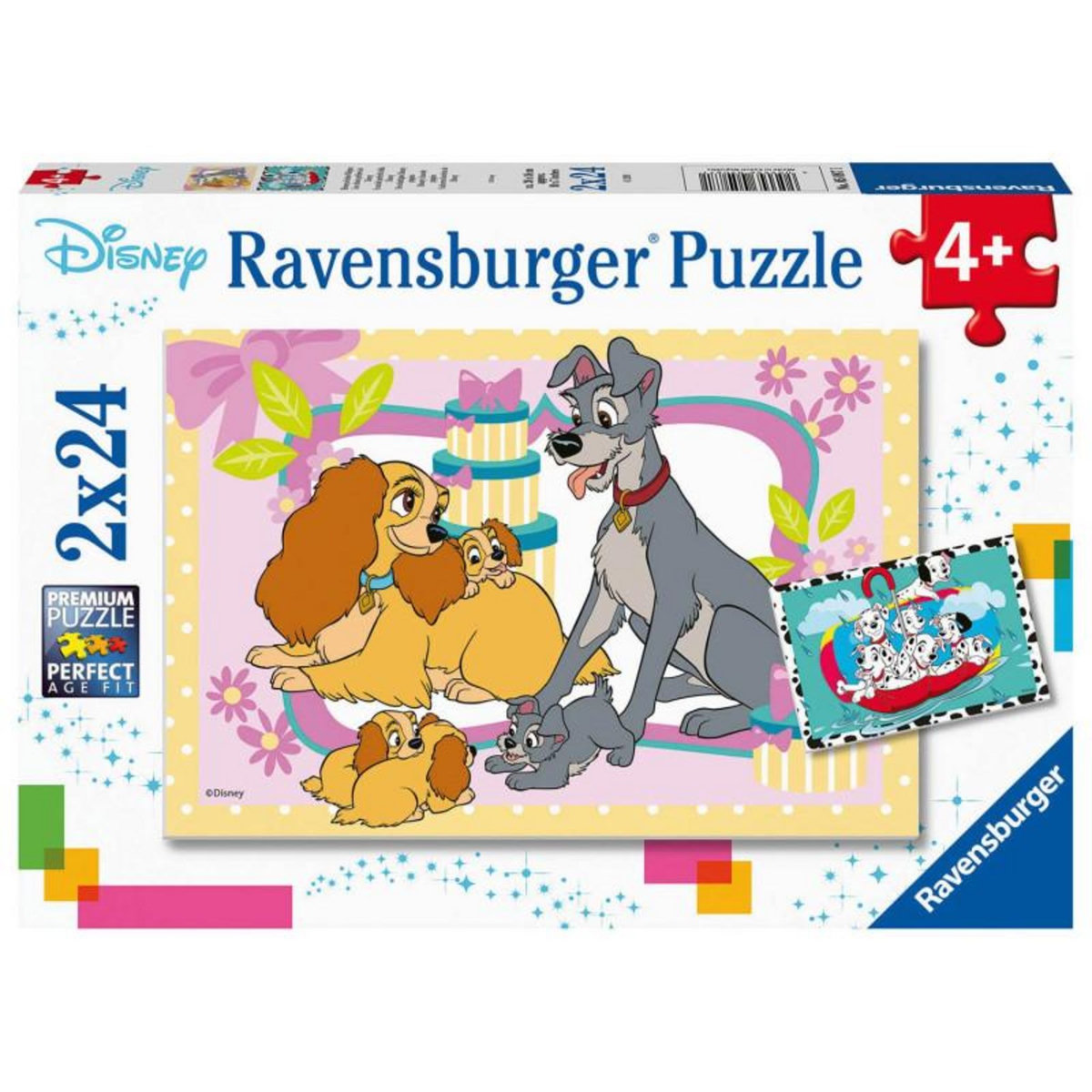 RAVENSBURGER RAVENSBURGER The Cutest Disney Puppies, 2x24st.